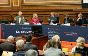 André Comte-Sponville, Constance Le Grip, Christophe Chantepy, Anne Levade et Jean-François Caron