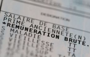 photographie d'une fiche de paie